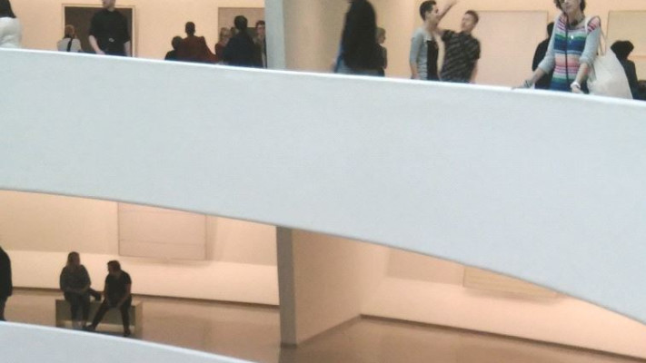 הספירלה הייחודית של מוזיאון גוגנהיים לאמנות מודרנית. צילום: מאיר בלייך