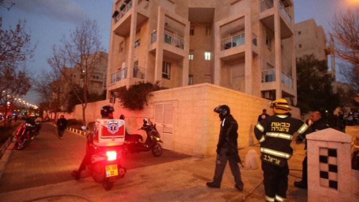 זירת הרצח וההתאבדות בירושלים. צילום: מרק ישראל סלם