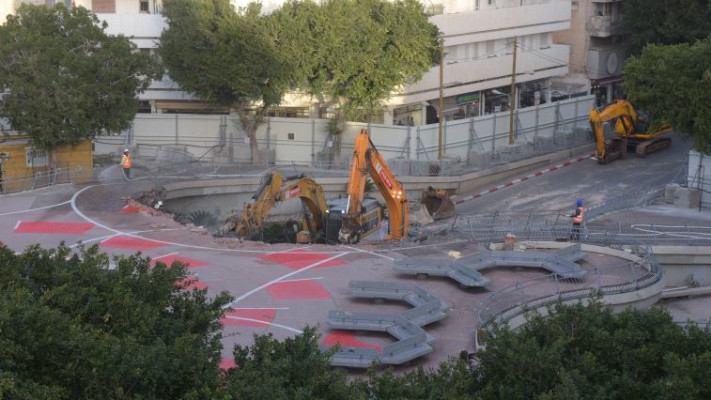 עלות העבודות: 60 מיליון שקלים. צילום: אבשלום ששוני 