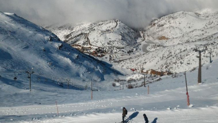 האתר המושלג. צילום: אתר החרמון