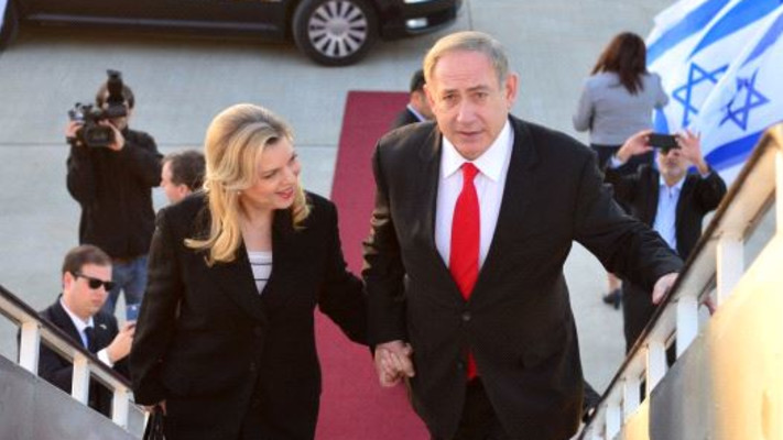 בנימין ושרה נתניהו ממריאים לבריטניה. צילום: קובי גדעון, לע&quot;מ