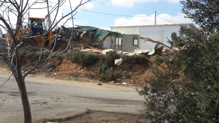 ההריסות בעמונה, הבוקר. צילום: מטה המאבק למען עמונה 