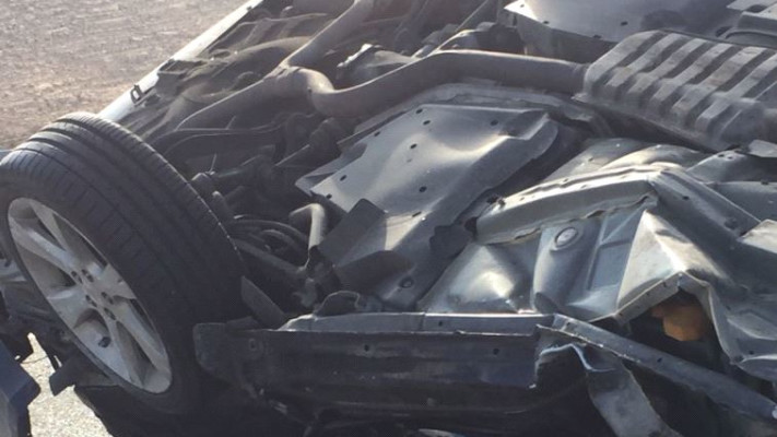 זירת התאונה. צילום: דוברות כבאות והצלה נגב