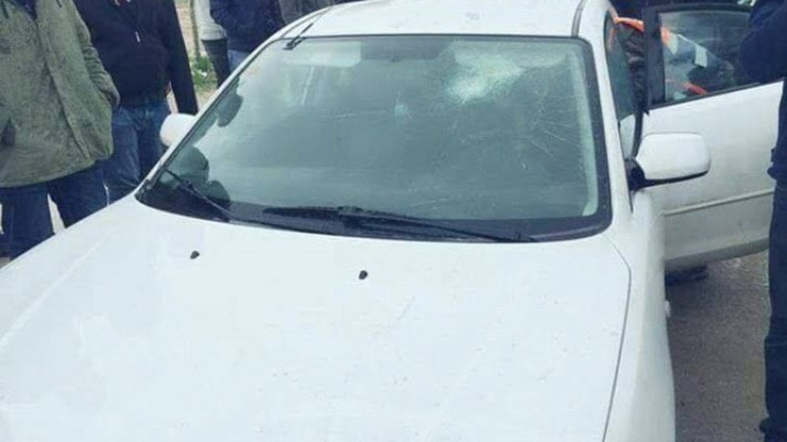 מורה הותקף ברכבו בשגב שלום. צילום: ללא