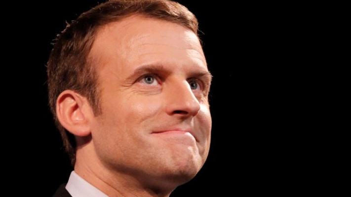 מקרון. לפי הסקרים הוא המועמד המוביל לנשיאות צרפת. צילום: רויטרס