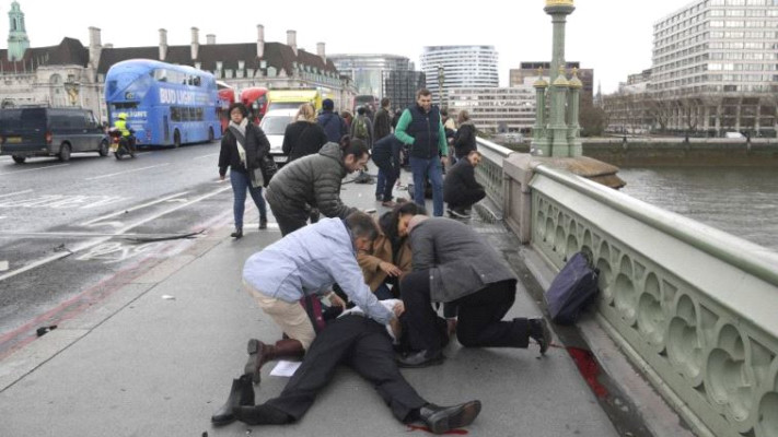 פצועים באירוע הטרור בלונדון. צילום: רויטרס