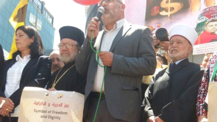 ח&quot;כ סעדי נואם . צילום: רשתות ערביות