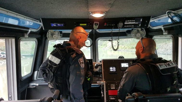 החיפוש אחרי הנעדרים בכנרת. צילום: דוברות המשטרה