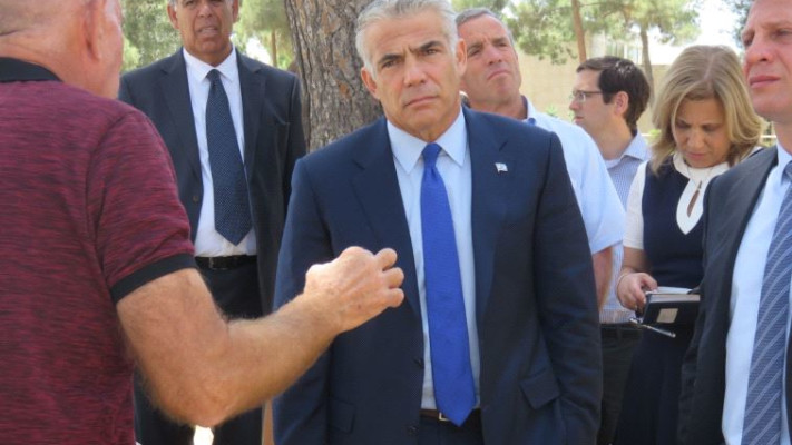 לפיד בביקור בירושלים, הבוקר 