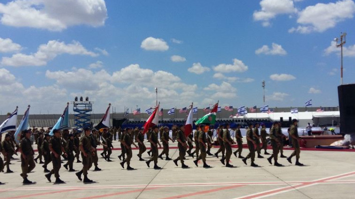 חזרה גנרלית לבואו של טראמפ, היום בנתב&quot;ג. צילום: משה כהן