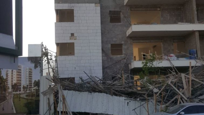 זירת הקריסה בעפולה. צילום: דוברות איחוד הצלה