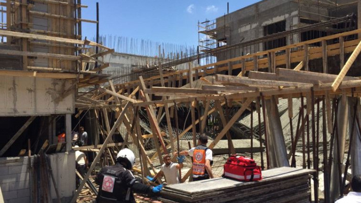 אזור הקריסה בגני תקווה. צילום: דוברות מד&quot;א