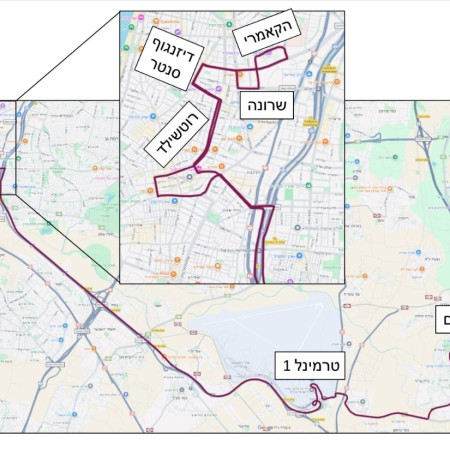 מפת הקו החדשה