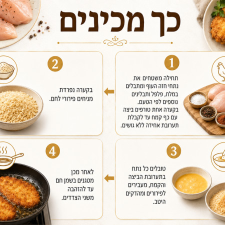  השיטה המהפכנית לשניצל מושלם 