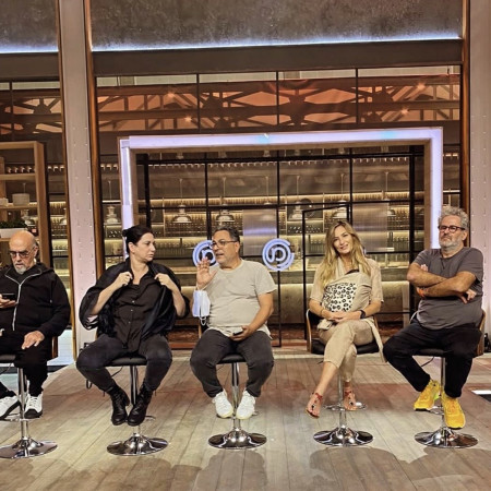 אייל שני, מיכל אנסקי, חיים כהן, רותי ברודו, אהרוני (צילום: יח''צ, מאסטר שף)