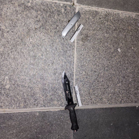 הסכין ששימשה את המחבל בגן יבנה