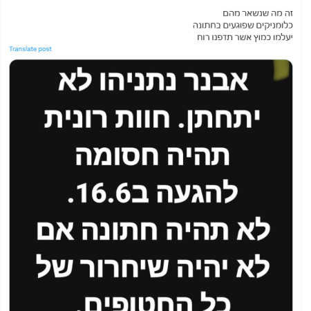הציוץ של ינון מגל (צילום: צילום מסך)