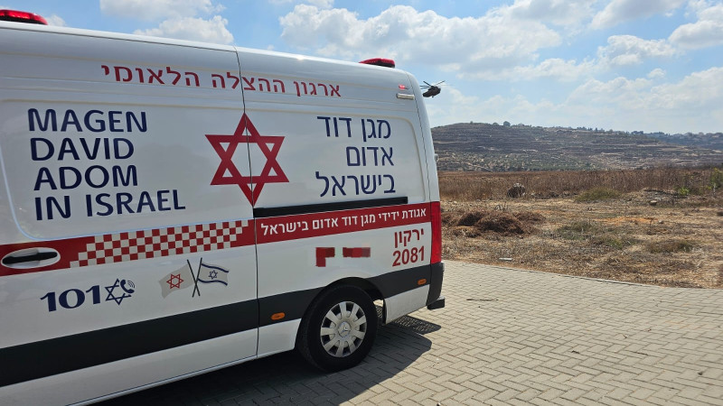 אמבולנס מד"א בזירה בשומרון