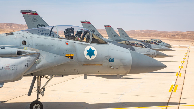 מטוסי קרב שישתתפו בתרגיל ה"בלו פלאג" של חיל האוויר