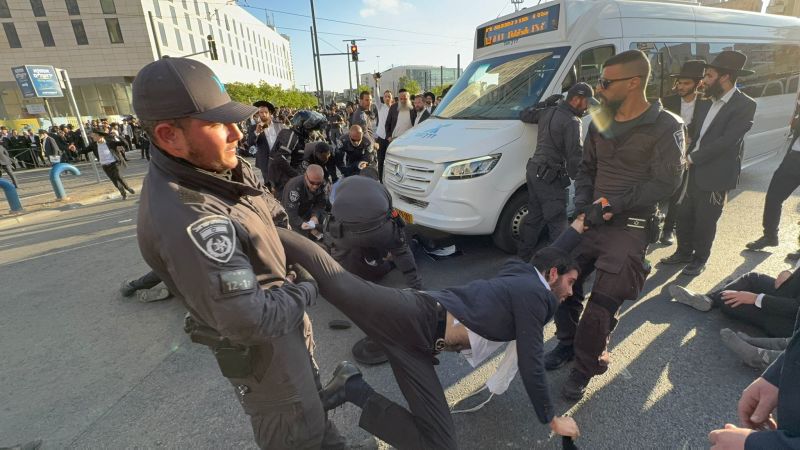 הפגנות נגד חוק הגיוס בירושלים