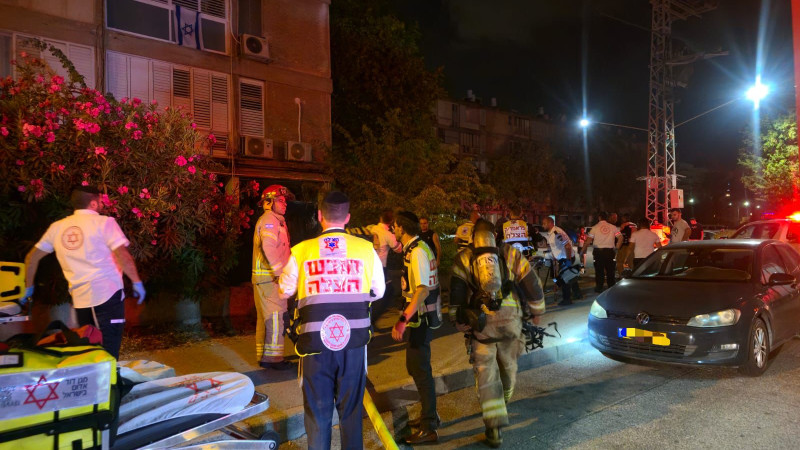 שריפה בבניין בקרית ים