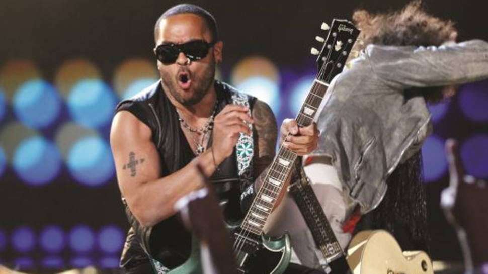 לני קרביץ בהופעה (צילום: רויטרס)