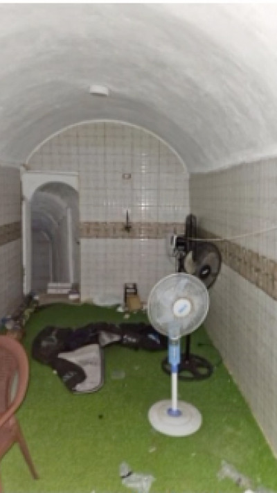 מנהרה בחאן יונס בה הוחזקו חטופים