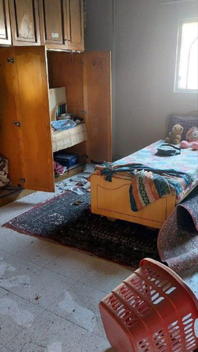 החדר שבו הוחזקה נועה ארגמני  (צילום: רשתות ערביות)