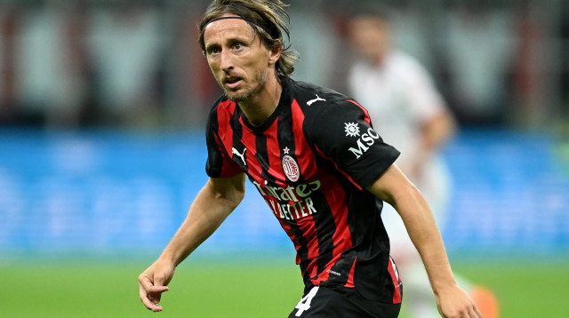 שחקן מילאן, לוקה מודריץ' (צילום: רויטרס)