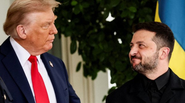 וולודימיר זלנסקי, דונלד טראמפ בבית הלבן (צילום: רויטרס)