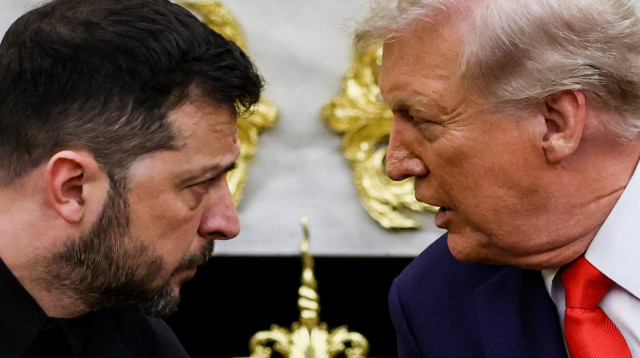 דונלד טראמפ, וולודימיר זלנסקי בבית הלבן (צילום: רויטרס)