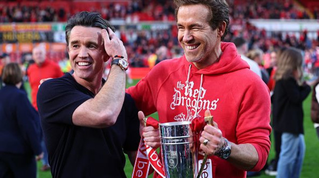 בעלי רקסהאם ריאן ריינולדס ורוב מקלהני (צילום: Robbie Jay Barratt - AMA)