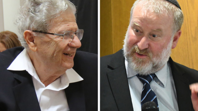 אהרון ברק, אביחי מנדלבליט (צילום: מרק ישראל סלם,אבשלום שושני)