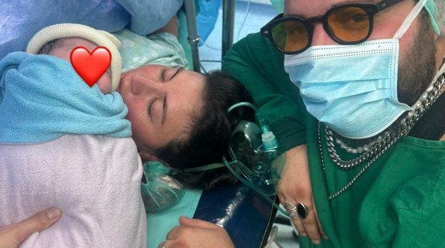 אליאב זוהר, ספיר מסיקה והתינוקת (צילום: צילום מסך מתוך אינסטגרם)