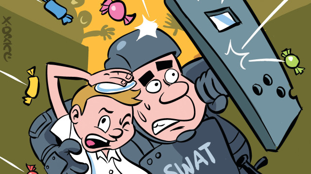 רון רופמן חוגג בר מצווה לגיאצ'ו (צילום: איור: איציק סמוכה)