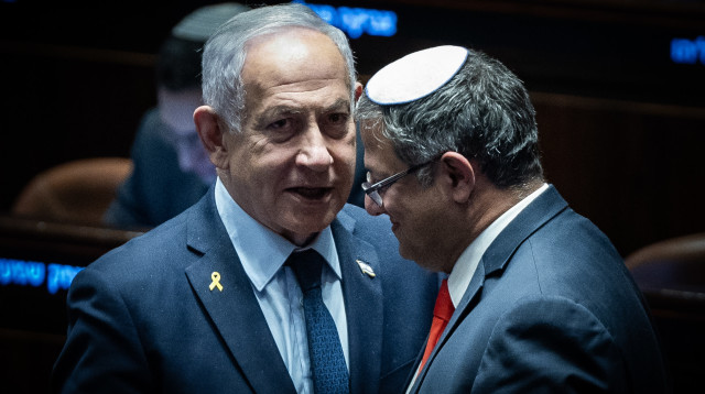 בן גביר ונתניהו (צילום: יונתן זינדל, פלאש 90)