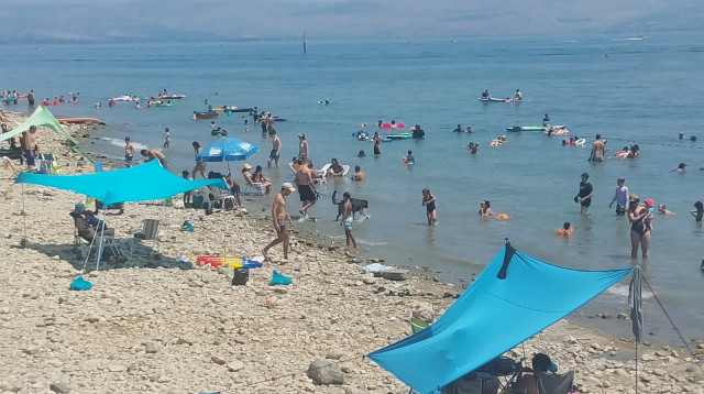 נופשים בכנרת, גל חום (צילום: צילום: נועה אלפנדרי, איגוד ערים כינרת)