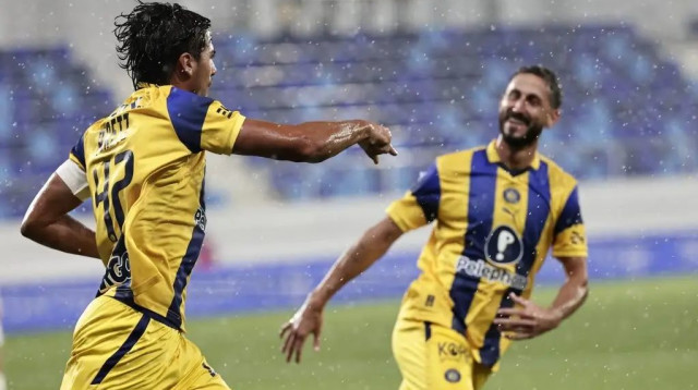 דור פרץ, שגיב יחזקאל – שחקני מכבי תל אביב (צילום: אתר רשמי, מכבי תל אביב)