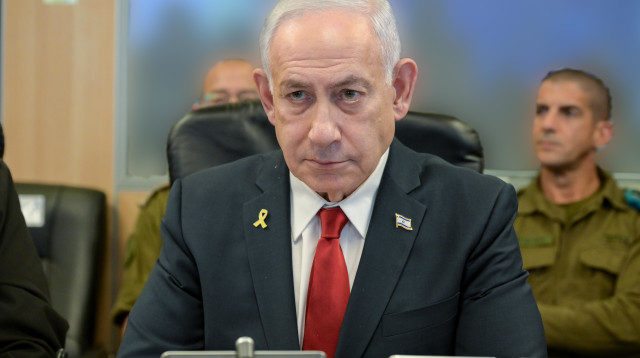 בנימין נתניהו בזמן התקיפה בתימן (צילום: מעיין טואף, לע"מ)