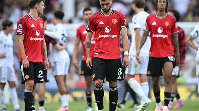 שחקני מנצ'סטר יונייטד מאוכזבים (צילום: Getty images)