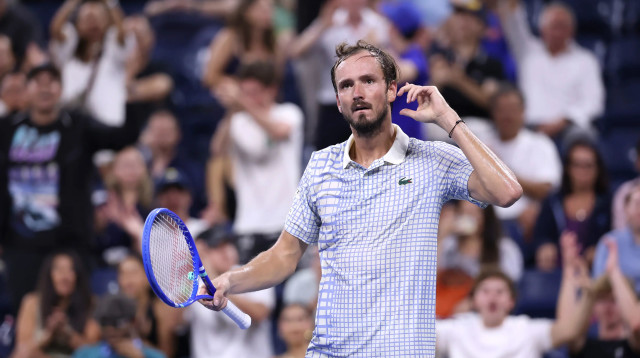 הטניסאי הרוסי דניל מדבדב (צילום: GettyImages, Elsa)