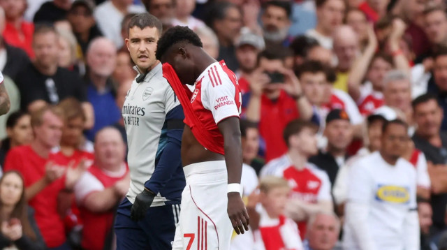 בוקאיו סאקה, שחקן ארסנל (צילום: רויטרס)