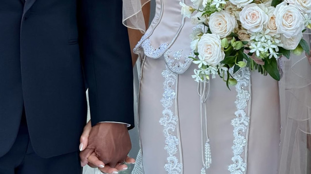 שמלת הכלה החלומית של ג'נל המילטון (צילום: רשתות חברתיות,Jeremy Chou Photography)