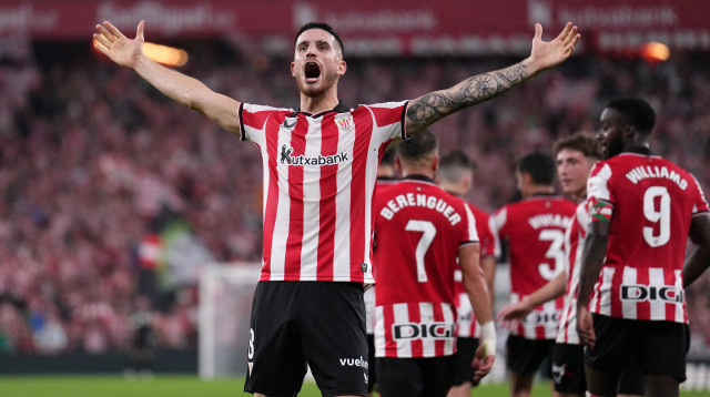 אויהאן סאנסט שחקן אתלטיק בילבאו חוגג שער (צילום: GettyImages, Juan Manuel Serrano Arce)