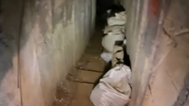 מנהרה בעזה (צילום: דובר צה"ל)