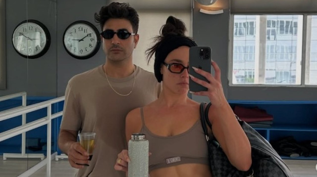 סנה סוקול ואמיר שורוש (צילום: מתוך אינסטגרם)