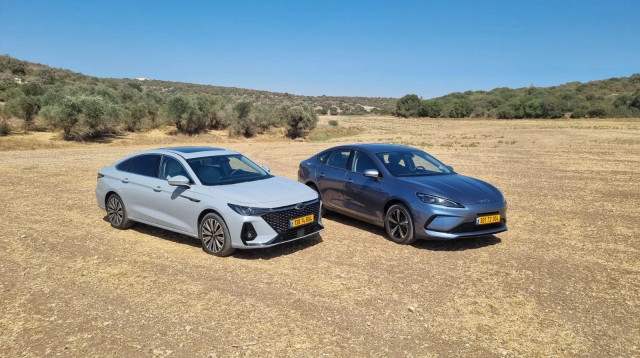 צ'רי אריזו 8 מול BYD סיל 5   (צילום: אודי עציון)