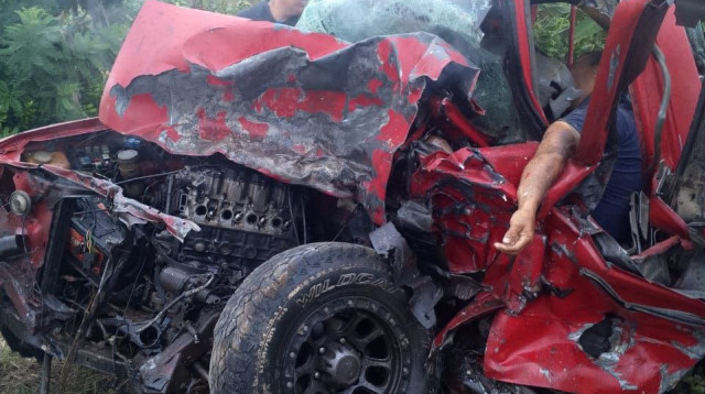 הטנדר של מרקוס אולמדו (צילום: צילום מסך X)