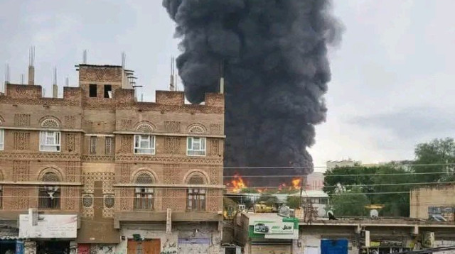 תקיפה בתימן (צילום: רשתות ערביות)