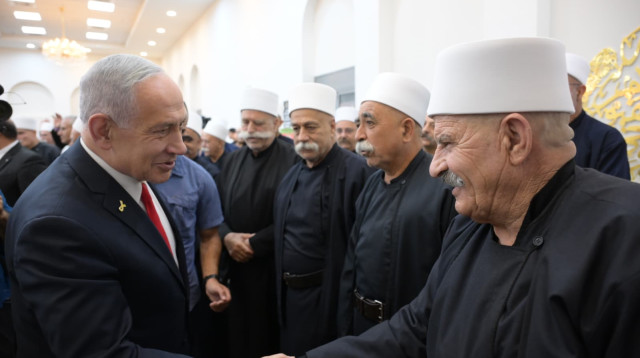 בנימין נתניהו בג'וליס (צילום: עמוס בן גרשום לע"מ)